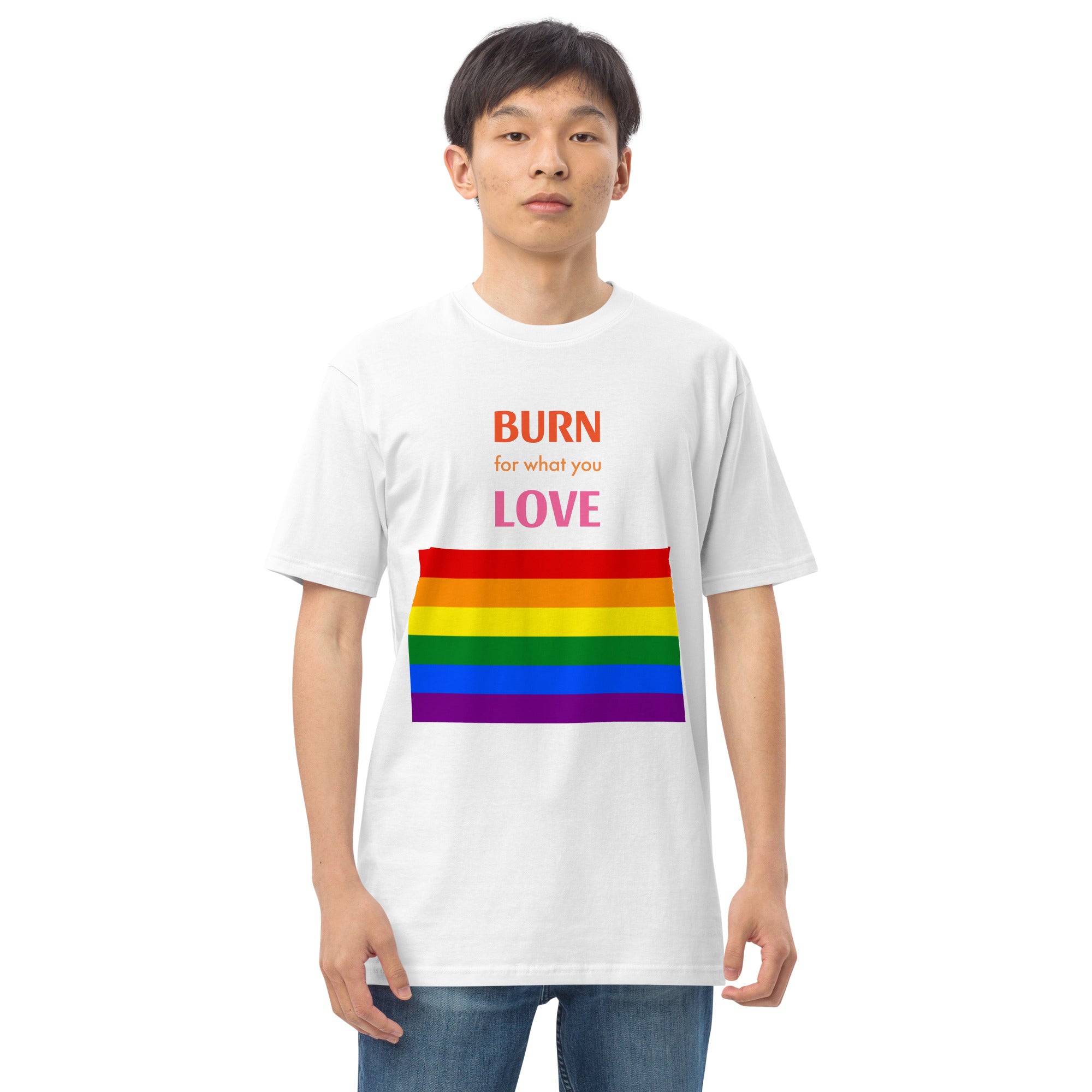 Burn for What You Love heavyweight tee