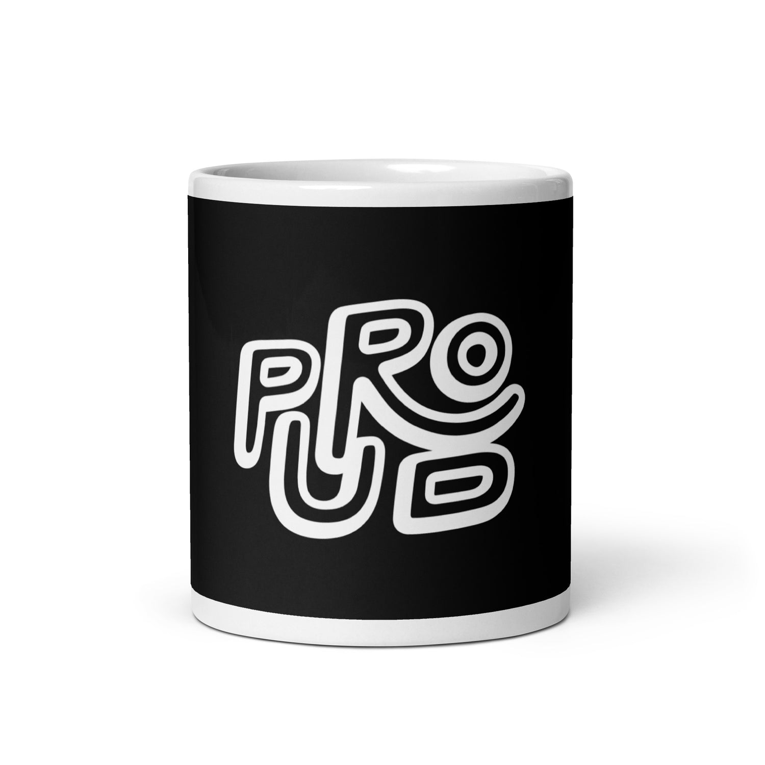 White glossy mug