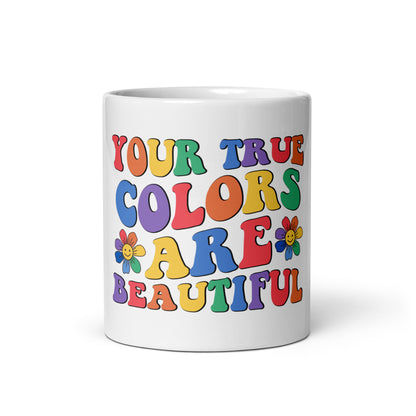 White glossy mug