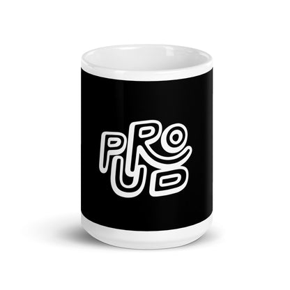 White glossy mug