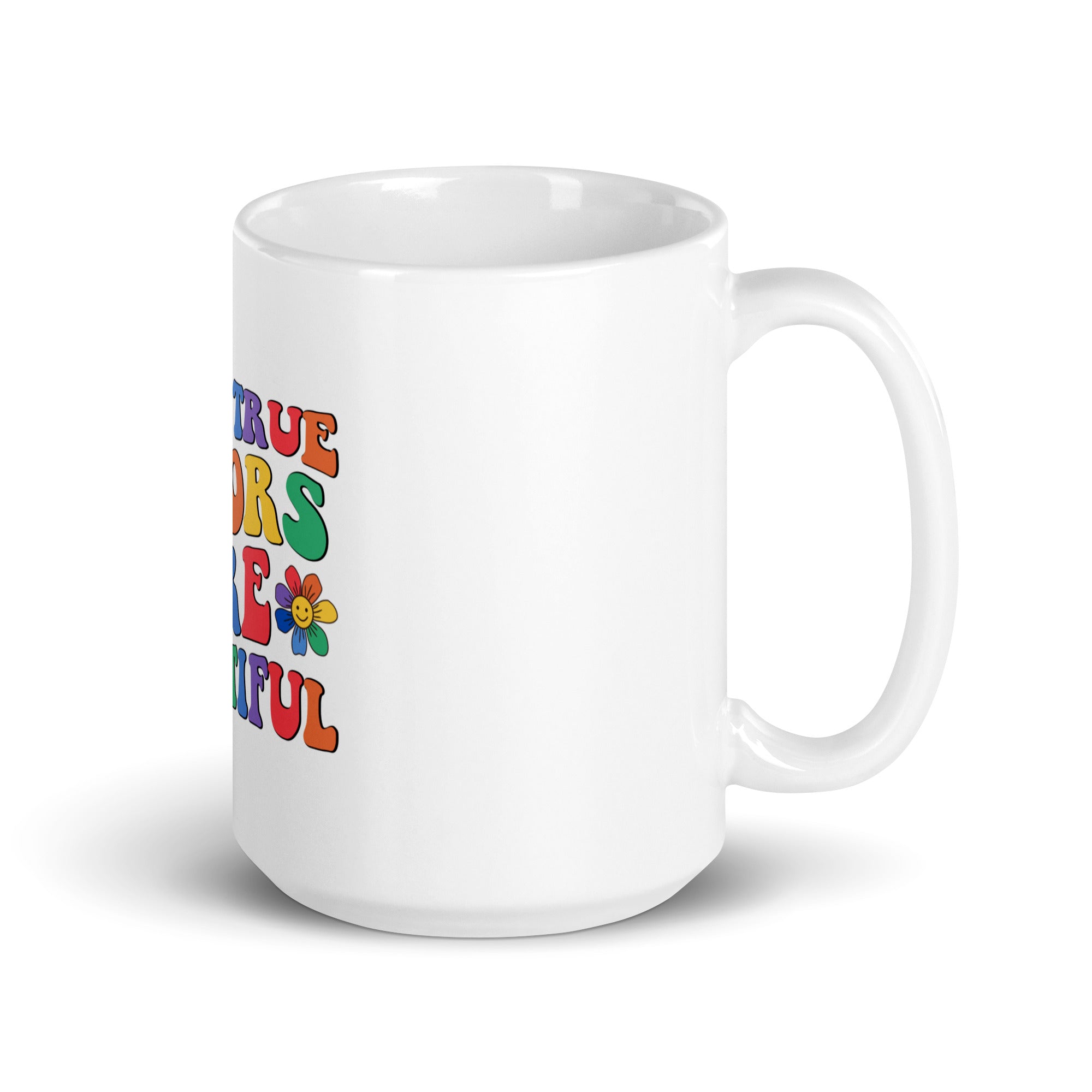 White glossy mug
