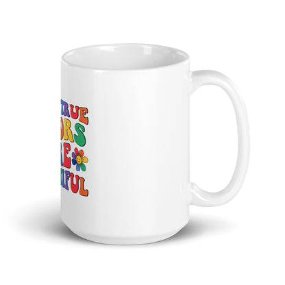 White glossy mug